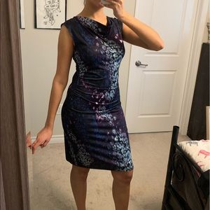 Purple Polyester Dress